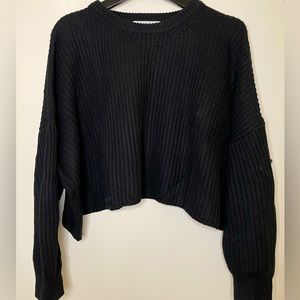 Cropped Knit Sweater